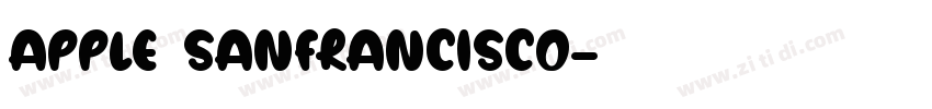 apple sanfrancisco字体转换